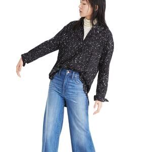 Madewell Oversized Ex-Boyfriend Shirt in Star Print Large